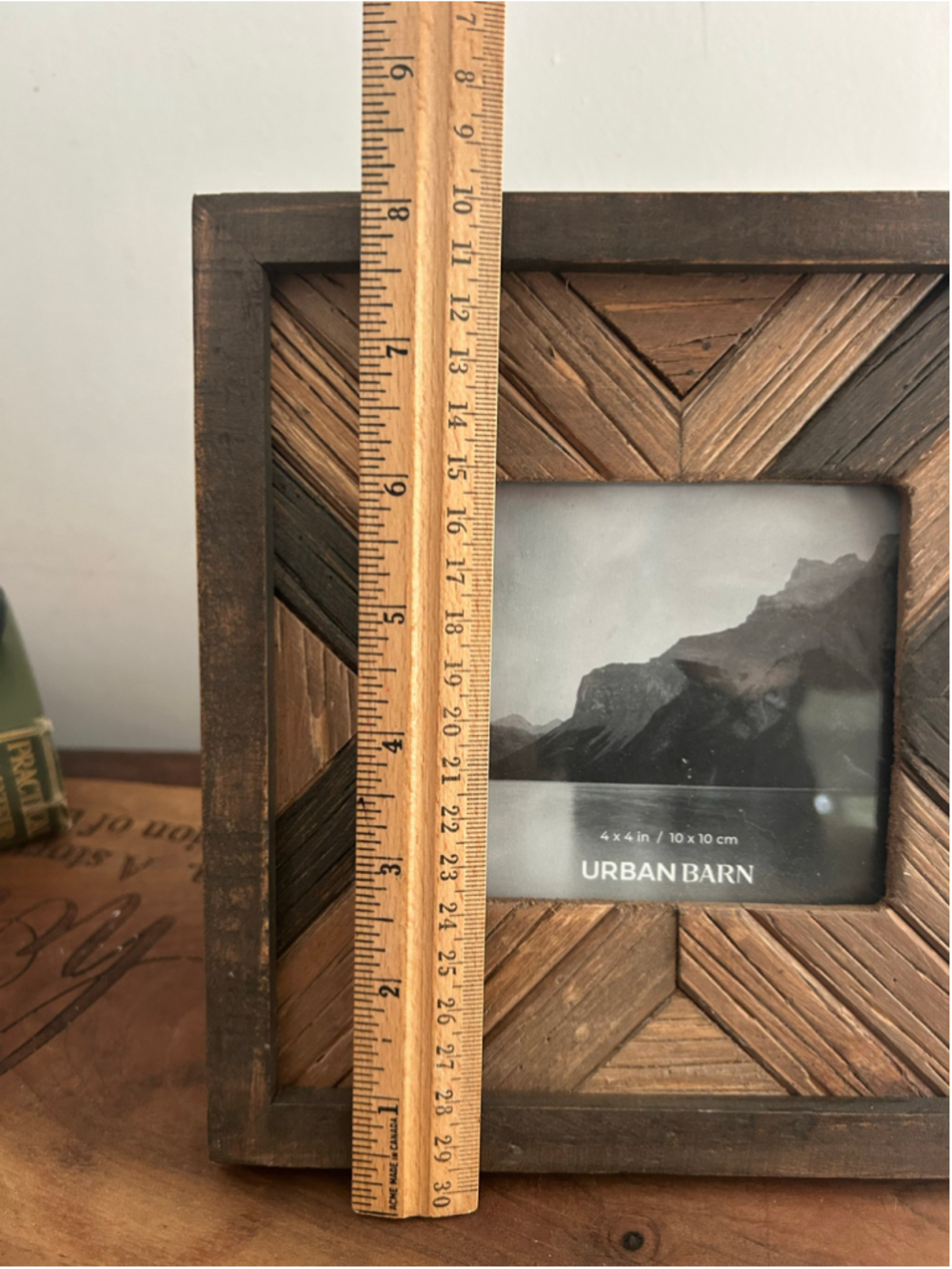 Urban Barn Picture wood Frame Brown Dark Brown 4x4￼ - Picture 8 of 8